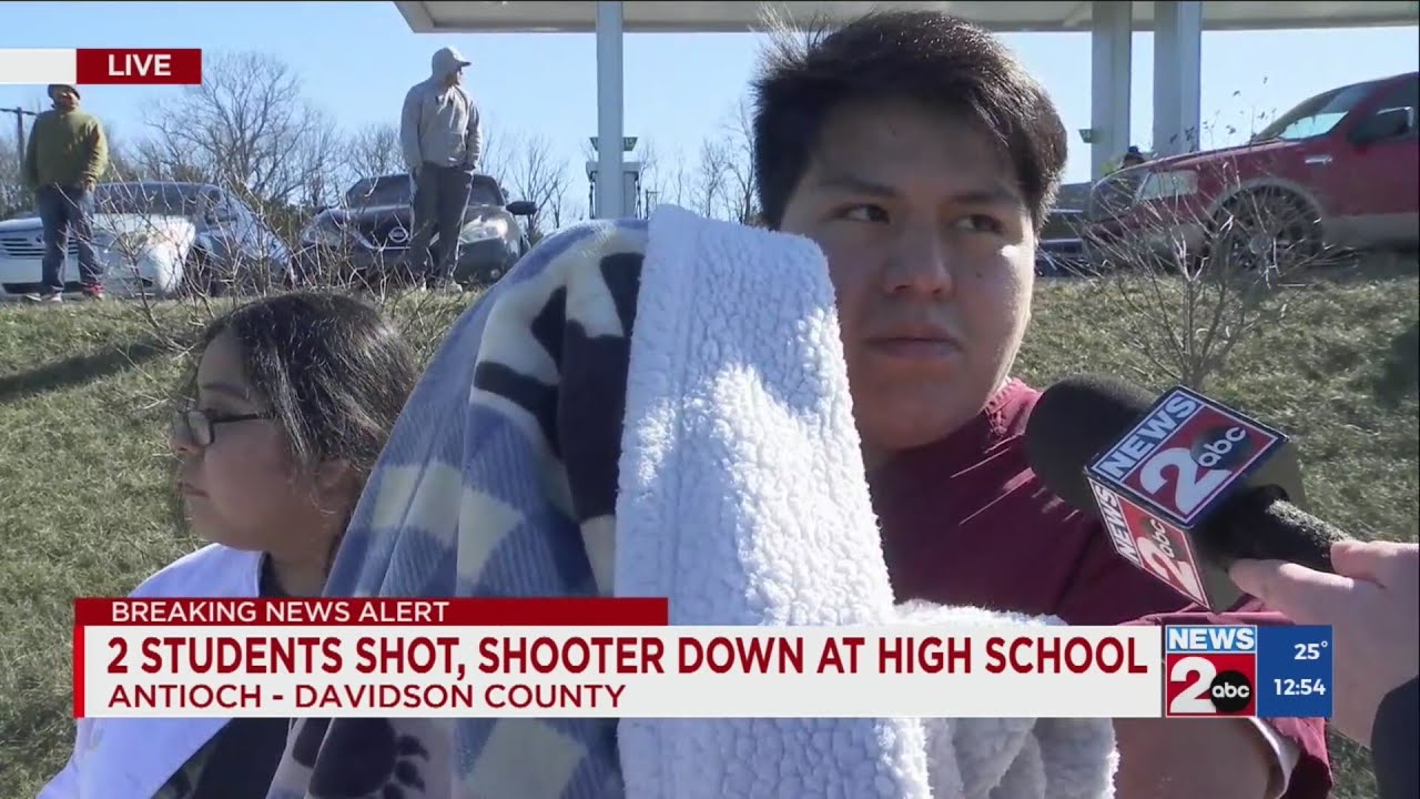Man waits for siblings after shooting at Antioch High School