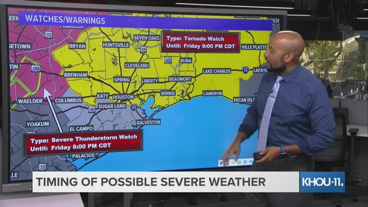 Houston weather: Tornado Watch issued for most of Southeast Texas until ...