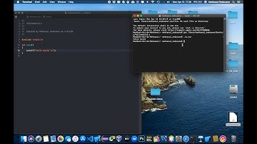 How To Execute a C Programme Using Terminal On macOS.