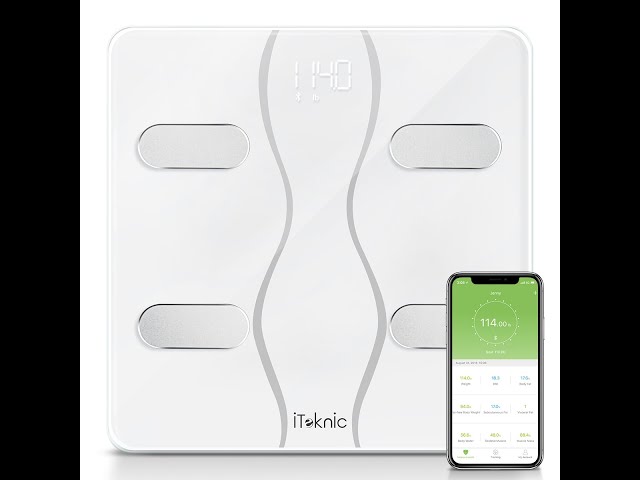 iTeknic Bluetooth Body Fat Scale, Bathroom Weight Scale Digital Smart BMI  Scale 