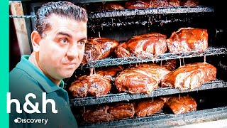 Buddy prueba las costillas de cerdo en Marlowe&#39;s | Cake Boss: Vacaciones en Familia | Discovery H&amp;H