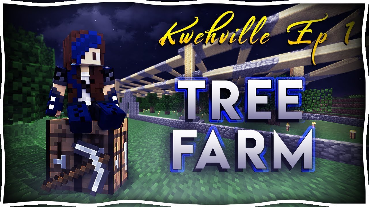 Building A Tree Farm | Vanilla SMP | Kwehville Ep 1