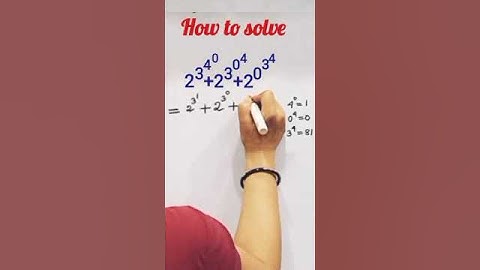 A Beautiful Exponents Problem |#shorts সূচকের অংক |