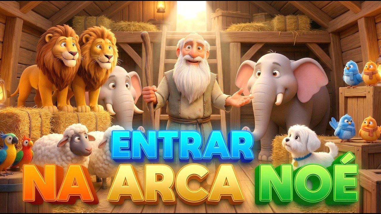 Entrar na ARCA (NOÉ) | As Aventuras de Isaque e Max | Música Infantil Cristã