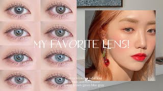 (Eng) 컬러별 요즘 최애 렌즈 10종 추천! (발색 좋은 렌즈/홍채렌즈) My favorite contact lenses
