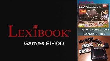 Lexibook Retro TV Game Console part 5: Games #81-100 brief game play