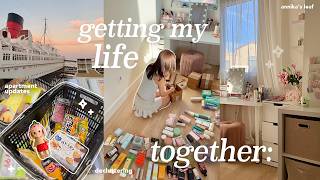 a slow end to the summer🍡ꕤ ｡˚getting my life together, decluttering, apartment updates, hair routine