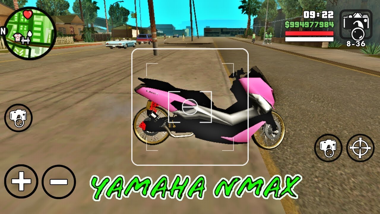 Cara Memasang Motor Yamaha Nmax Di GTA SAN Andreas Android YouTube