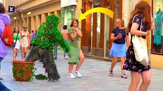 The Bushman Prank Compilation.Awesome Reactions of People.