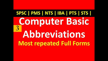 Most important abbreviations repeated in NTS PTS IBA SPSC STS