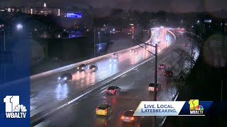 Be careful: Crews couldn't pretreat roads due to rain