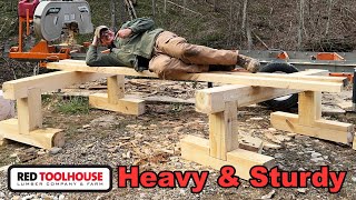 STRONG Timber Frame Work Horses (Built in one Day) by Red Tool House - Homestead 5,010 views 1 month ago 32 minutes
