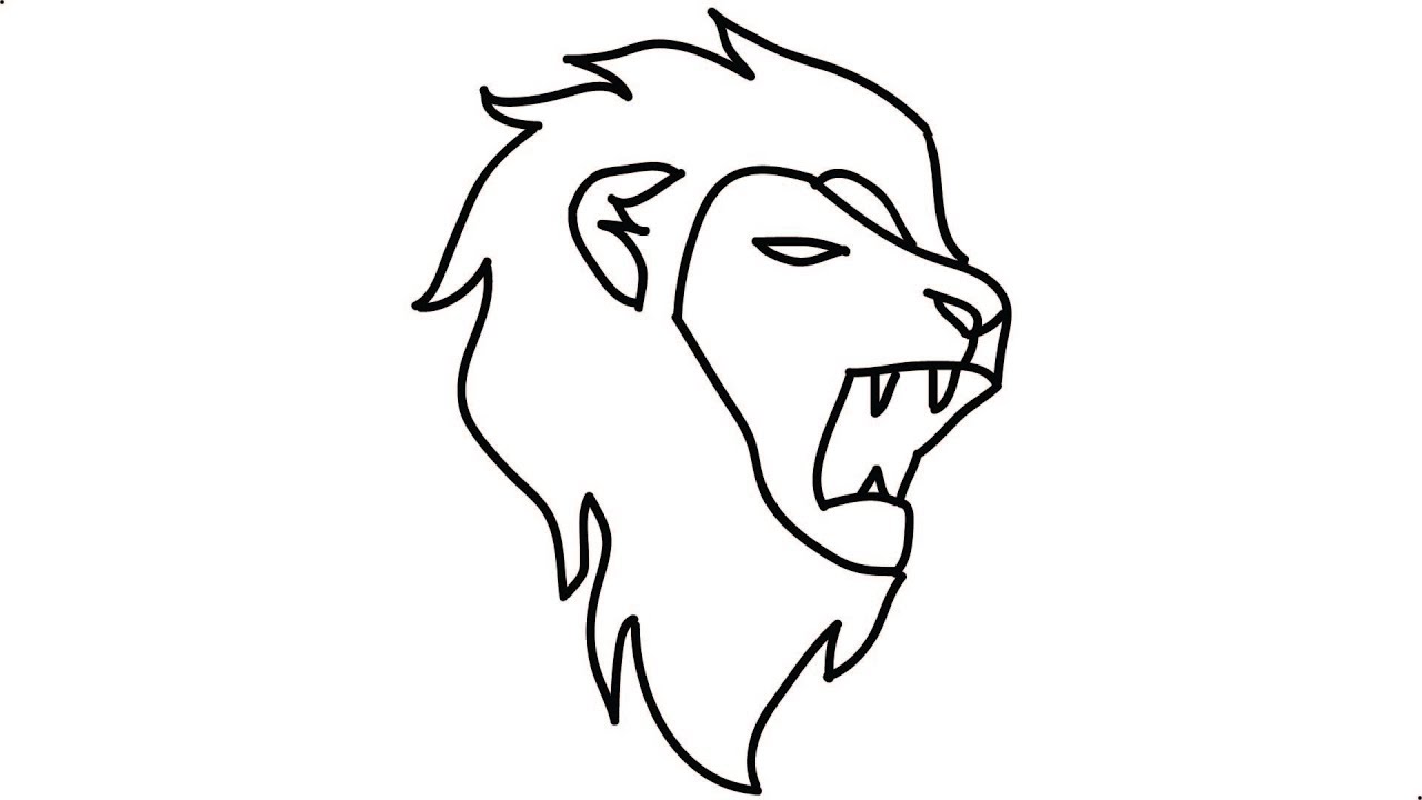 A simple lion drawing with easy step by step guides  CraftMart