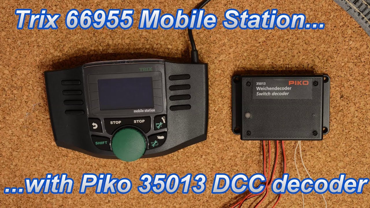 Trix mobile station with Piko switch decoder for garden trains - YouTube