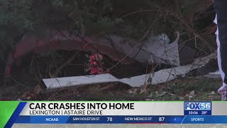Vehicle crashes into Lexington home