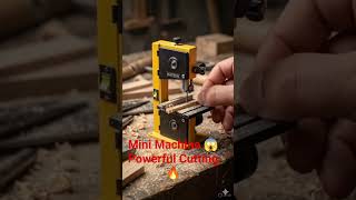 🔥 Mini Band Saw Magic! Smooth Wood Cutting Like Butter 😱🪵 #shorts #woodworking #tools #diy