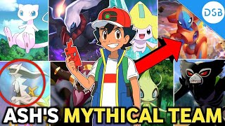 Best Mythical Pokemon team of ash | Ash's Mythical Team | Hindi