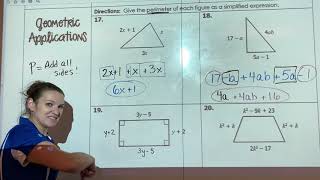 Simplifying expressions: Geometric Applications