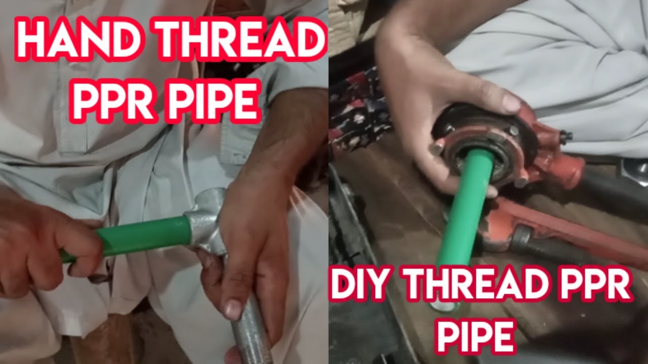 How to make a thread on a PPRC pipe using a machine