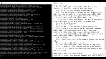 How to mine WebDollar with Linux (any linux version) Terminal