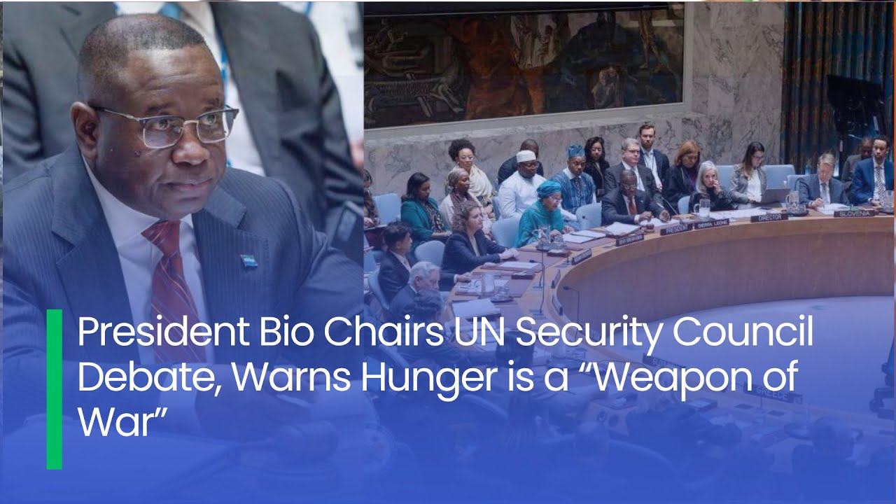 Президент Био председательствует на дебатах в Совете Безопасности ООН и предупреждает, что голод ...
