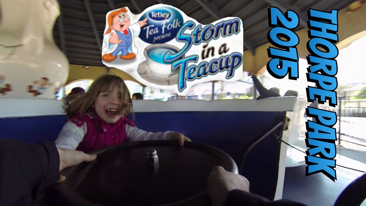 Thorpe Park 2015 preview Tetley Teacups OnRide POV YouTube