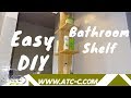 How to create a nice and simple floating bathroom shelf / DIY How to create a nice and simple floating bathroom shelf / DIY