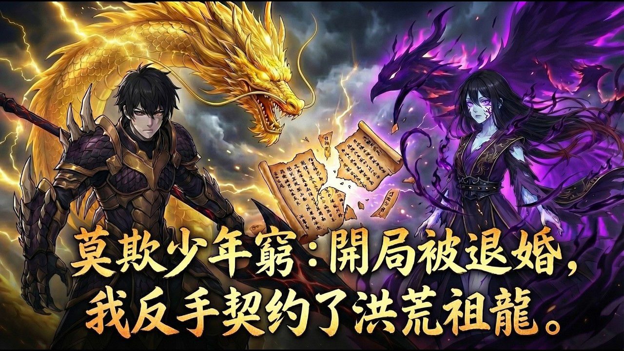 《莫欺少年窮：開局被退婚，我轉身就契約了太古祖龍》卑微如草芥的贅婿？覺醒祖龍血脈，這諸天神佛，皆要在我不屈的怒吼中顫抖！ #玄幻 #有聲書 #爽文 #逆襲 #網文 #漫畫