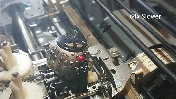 IBM Selectric Golf Ball in slow motion
