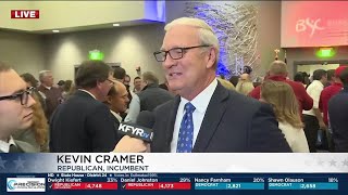 Cramer wins reelection for U.S. Senate: Live interview on First News at Nine