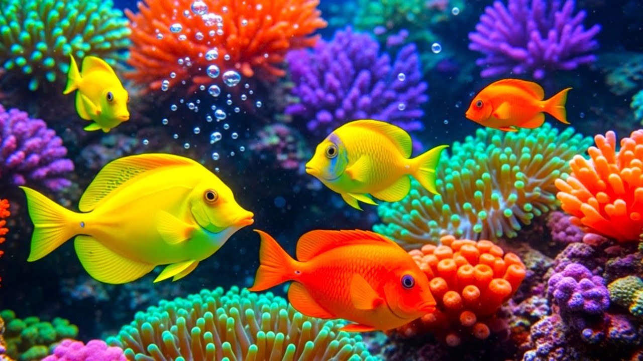 The Best 4K Aquarium -  Calming Music, Healing Music For The Heart, And Blood Vessels #7