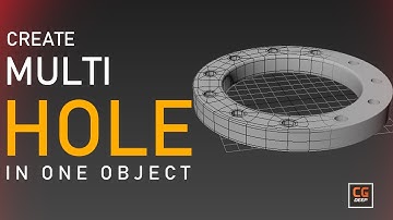 How To Create Multi Hole In One Object In 3ds Max 2014 Tutorials | CG Deep | Arch Viz Tutorials