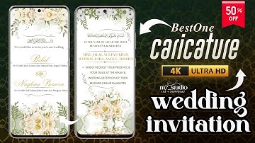 Royal Islamic Wedding Invitation Video || Muslim Wedding Invitation Video || Nikah || m7 Studio