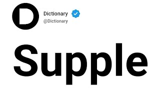 Supple Meaning In English