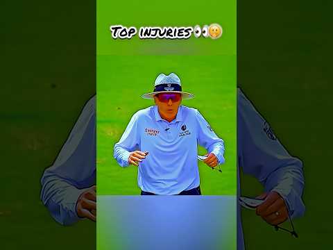 Top injury moments 👀🫢 #cricket #shorts