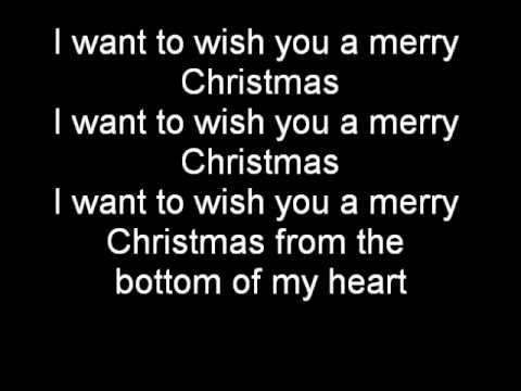 I Want To Wish You A Merry Christmas W Lyrics Youtube