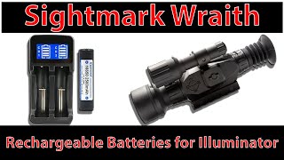 Sightmark Wraith Rechargeable Batteries For The Illuminator