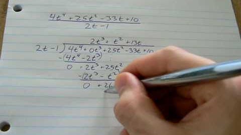6.10 Polynomial Long Division (part 2)