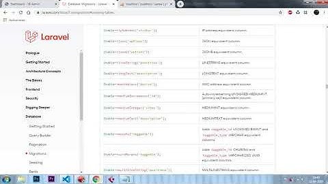 011 migraciones para crear tablas en la base de datos