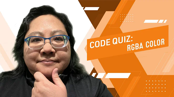 Coding for Beginners: Code Quiz #109—The RGBA Color System