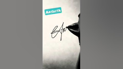 Akshita name signature style ll Signature design #art #shorts