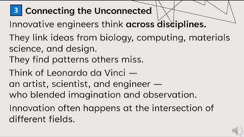 What makes an Engineer "Innovative"?