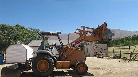 CASE Skip Loader Grader Safety by operator Dan Garrison