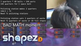 Wasting research credits & failing basic math || shapez 2 Manufacture ep2