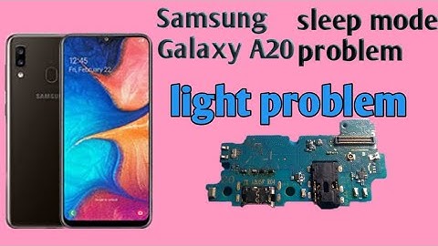 samsung a20 Display sleep mode problem . Samsung a20 display problem after lock Display not show