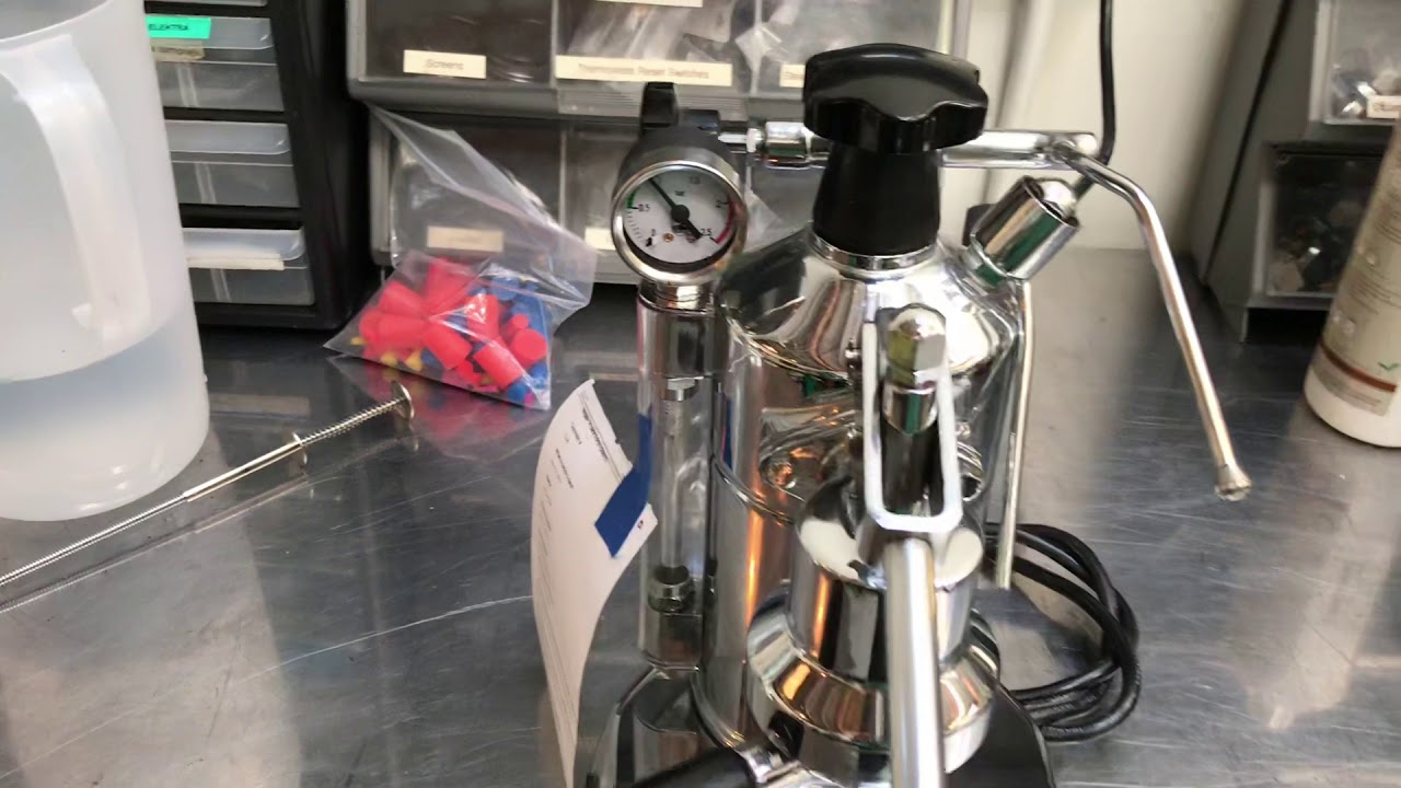 Test of La Pavoni Espresso Machine 1598 YouTube
