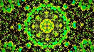 174 Hz Solfeggio Frequency | Grounding Meditation Music | Green kaleidoscope Bilateral Stimulation