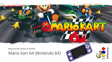 Mario Kart 64 (Nintendo 64) on the Anbernic RG351P