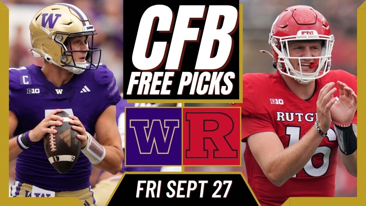 WATCH: WASHINGTON vs RUTGERS CFB Picks & Prediction | College Football Free Picks Today