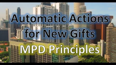 Automatic Actions :: MPD Principles